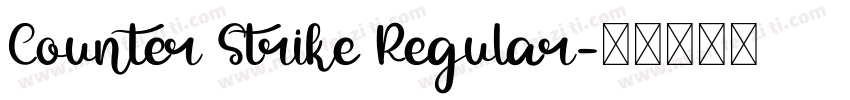 Counter Strike Regular字体转换